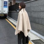 Lace-up Shawl Cape Thickened Coat Woolen - Image 5