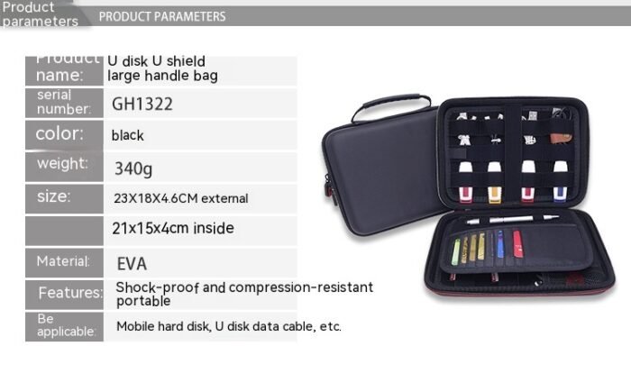 Large Capacity U Shield Scrambler Pack Bank Card SD Card Encryption Lock Storage Bag - Image 8