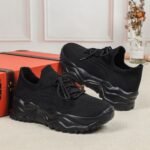 Spring And Autumn Plus Size Sports Women's Breathable Flyknit Fashion Sock Shoes - Image 5