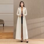 Woolen Double-breasted Elegant Cashmere Coat - Image 5