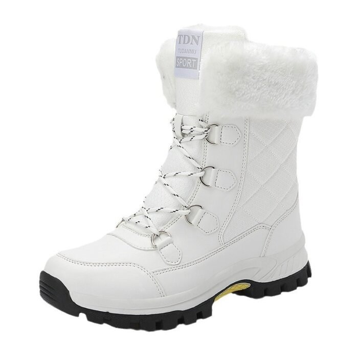 Women's New Winter Fleece-lined Thickened Non-slip Snow Boots - Image 4
