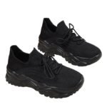 Spring And Autumn Plus Size Sports Women's Breathable Flyknit Fashion Sock Shoes - Image 6