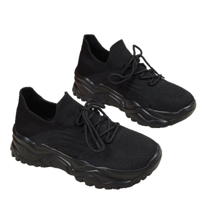 55f4b35d-17a2-4d89-be56-2df9a7aee669.jpg Spring And Autumn Plus Size Sports Women's Breathable Flyknit Fashion Sock Shoes - Image 6