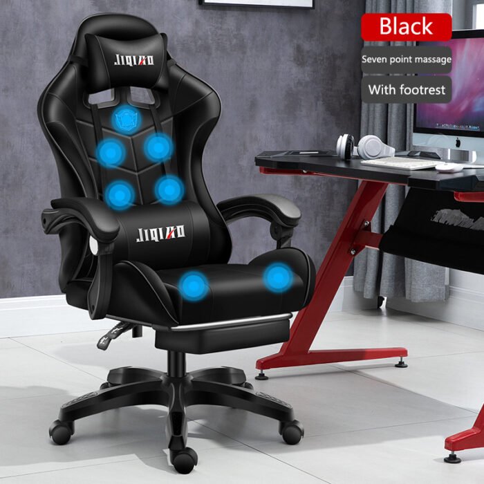 Men's Computer Home Comfort Ergonomic Dormitory Gaming Seat Swivel Chair - Image 1
