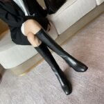 Long Velvet Boots Female Skim-fit Height Increasing - Image 3