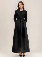 Woolen Double-breasted Elegant Cashmere Coat - Image 3