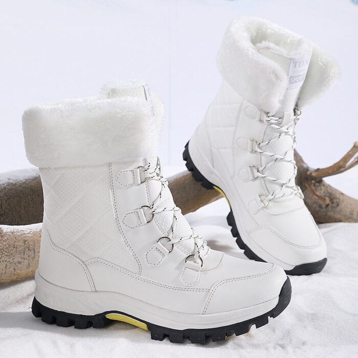Women's New Winter Fleece-lined Thickened Non-slip Snow Boots - Image 2