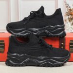 Spring And Autumn Plus Size Sports Women's Breathable Flyknit Fashion Sock Shoes - Image 3