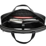 Men's Handbag Horizontal Briefcase Large Capacity First Layer Cowhide 17-inch Computer Bag - Image 3
