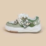 Green Versatile Good-looking Junior High School Girls' Shoes - Image 5