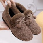 Warm Plus Velvet Women's Slip-on Cotton Shoes - Image 3