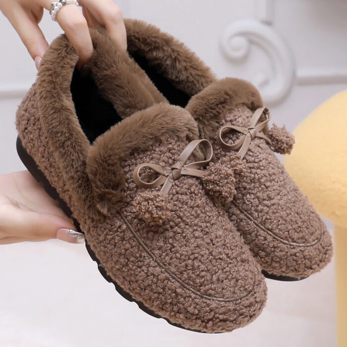 O1CN015UCc172KVSANuKnEd_2206936549562-0-cib.jpg Warm Plus Velvet Women's Slip-on Cotton Shoes - Image 3