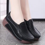 Women's Platform Muffin Wedge Casual Shoes