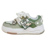Green Versatile Good-looking Junior High School Girls' Shoes - Image 4