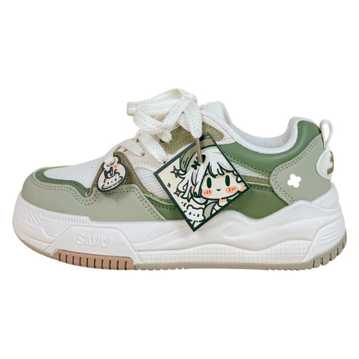 O1CN01SowXg32D8pKxaEdIs_957808565-0-cib.jpg Green Versatile Good-looking Junior High School Girls' Shoes - Image 4