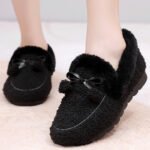Warm Plus Velvet Women's Slip-on Cotton Shoes - Image 5
