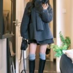 High-grade Scarf Double-faced Woolen Goods Short Coat - Image 2