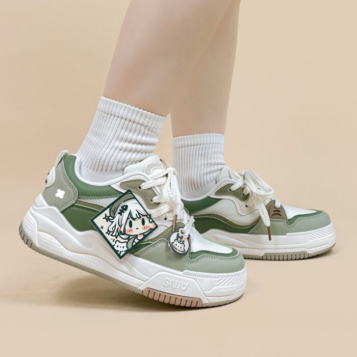 O1CN01oW8nDx2D8pKzMlrss_957808565-0-cib.jpg Green Versatile Good-looking Junior High School Girls' Shoes - Image 3
