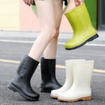 Fashion Middle Women's Non-slip Rain Boots