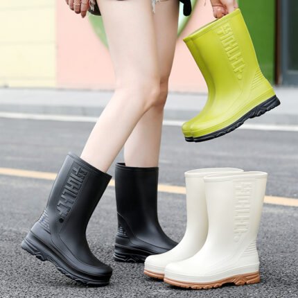 Fashion Middle Women's Non-slip Rain Boots