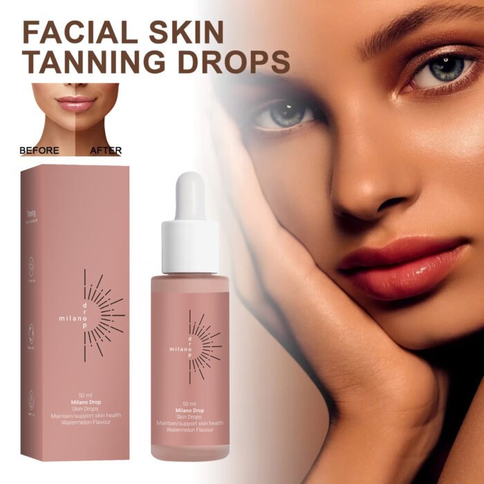 Tanning Face Serum Face Body Tanning Bed Outdoor Fine Line Repair Skin Serum Dark Bronzer Self Tanning Serum Drops - Image 1