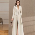 Woolen Double-breasted Elegant Cashmere Coat - Image 10