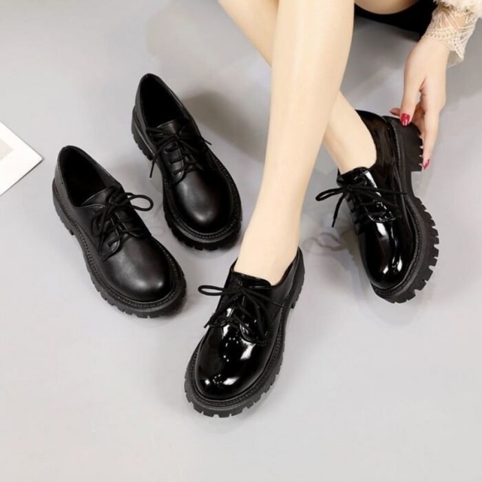 fad71eab-72f2-4e5f-9b5f-94f7a512a14f.jpg Women's Black Leather Shoes Retro - Image 4