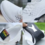 New Sports Shoes Men's Breathable Casual Mesh Shoes Comfort Increase Lace-up Non-slip Low-top Running Shoes - Image 2