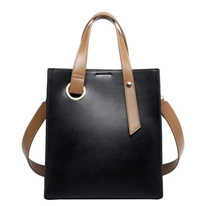21224824012_1279619523.jpg Casual Simple Portable Texture Wide Shoulder Strap Shoulder Bag - Image 2
