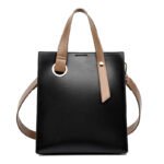 Casual Simple Portable Texture Wide Shoulder Strap Shoulder Bag - Image 4