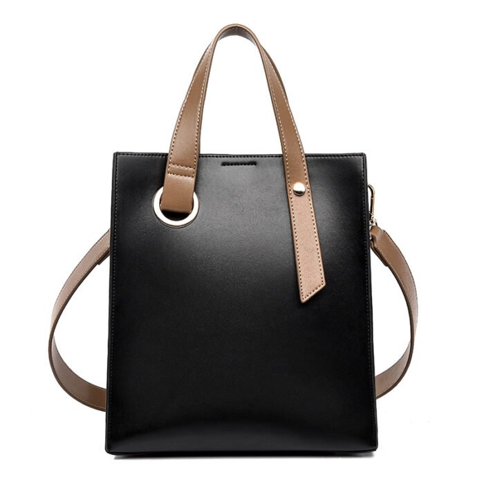 21999659387_1279619523.jpg Casual Simple Portable Texture Wide Shoulder Strap Shoulder Bag - Image 4