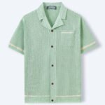 Men's Knitwear Summer Cuban Collar Short Sleeve Polo Shirt - Image 4