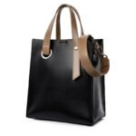 Casual Simple Portable Texture Wide Shoulder Strap Shoulder Bag - Image 5