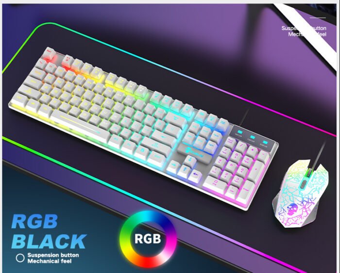 553874985548.jpg Kuiying T6RGB Luminous Keyboard And Mouse Set - Image 4