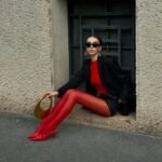 Women's Simple Solid Color Essence Red Silk Stockings - Image 2