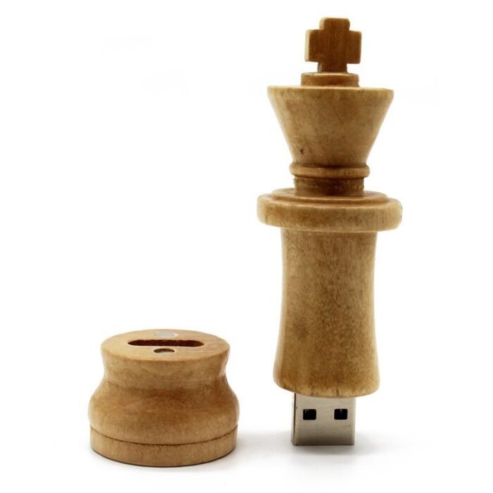 Wooden Chess Pen Drive King Usb  Drive Wood Memory Stic - Image 5